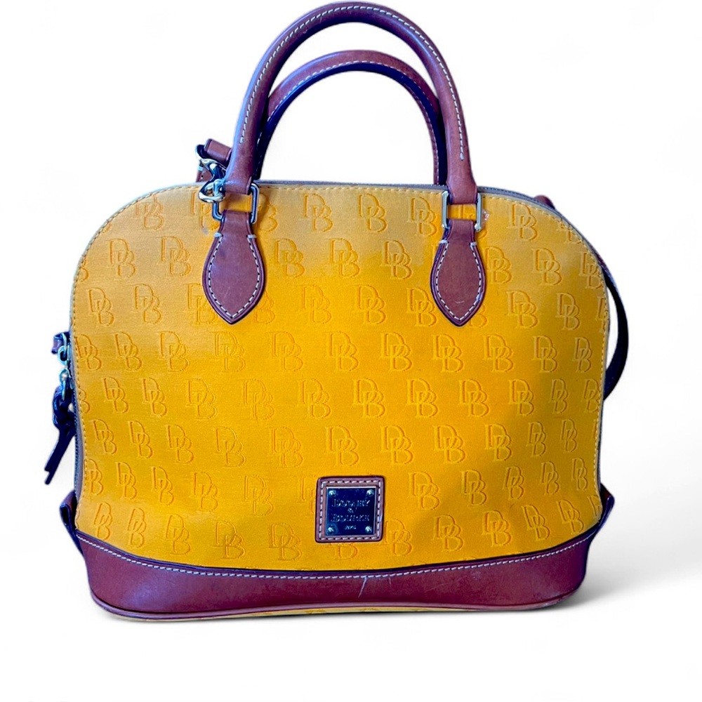 DOONEY & BOURKE Yellow Monogram Leather Bag